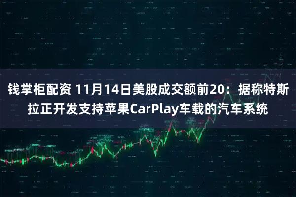 钱掌柜配资 11月14日美股成交额前20：据称特斯拉正开发支持苹果CarPlay车载的汽车系统